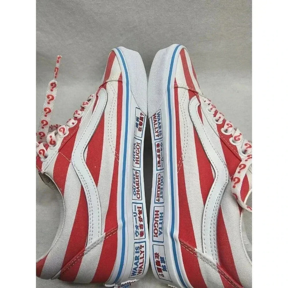 VANS Old Skool International Stripes Where's Waldo Skate Shoes Mens 6.5/Womens 8 - Picture 8 of 13